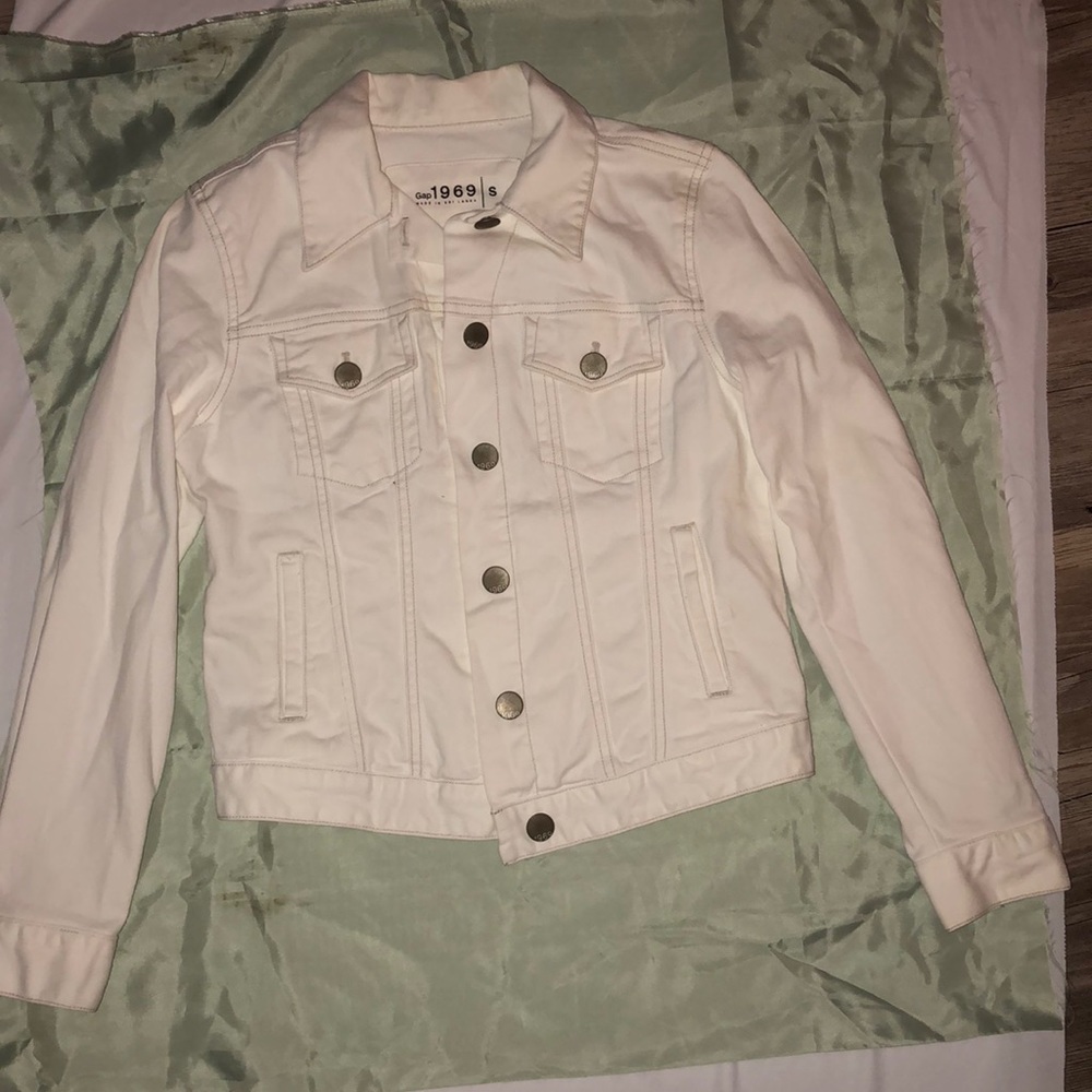 White jean jacket
